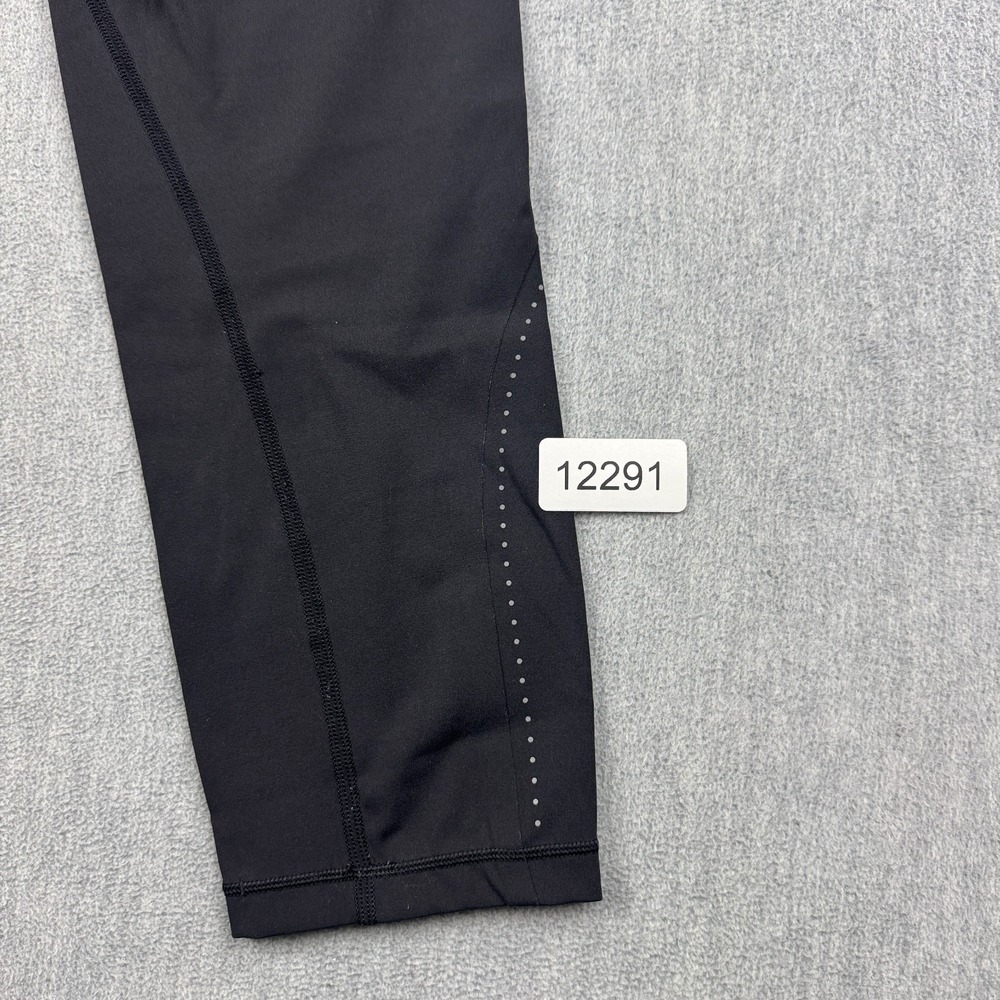 Lululemon Leggings Womens 8 Black Extra Mile Crop Reflective 24" Yoga Athletic - Picture 14 of 14